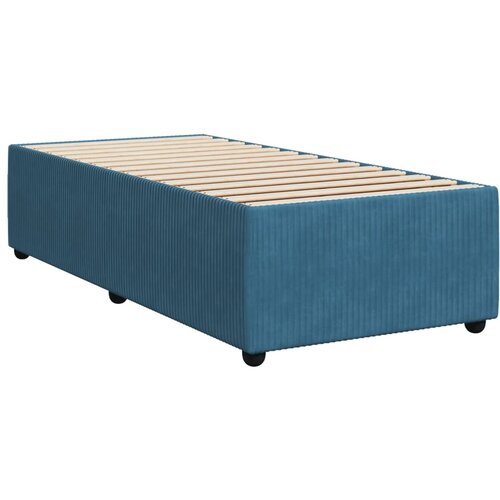 VidaXL Posteljni okvir moder 90x190 cm žamet, (21310451) Slike