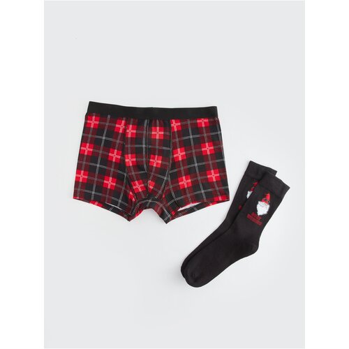 LC Waikiki New Year&amp;#039;s Themed Men&amp;#039;s Boxers and Socks Slike