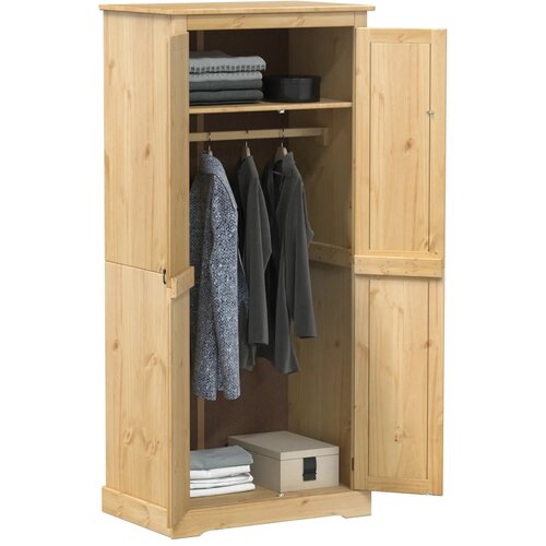 VidaXL Ormar Corona 76 x 50 x 170 cm od masivne borovine Slike