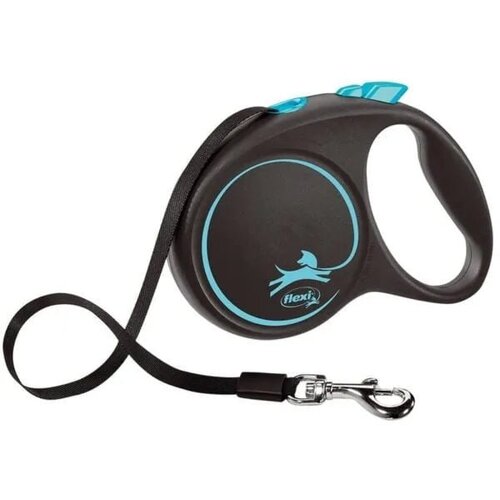 Flexi povodec Black Design L, trak - 5 m (različne barve) roza Slike