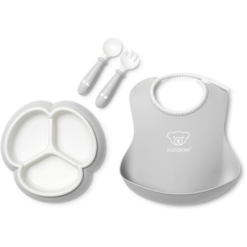 BABYBJORN komplet jedilni set Grey Cene