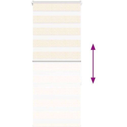 vidaXL Zebra senčilo bež marmor 65x150 cm tkanina širina 60,9 cm Cene