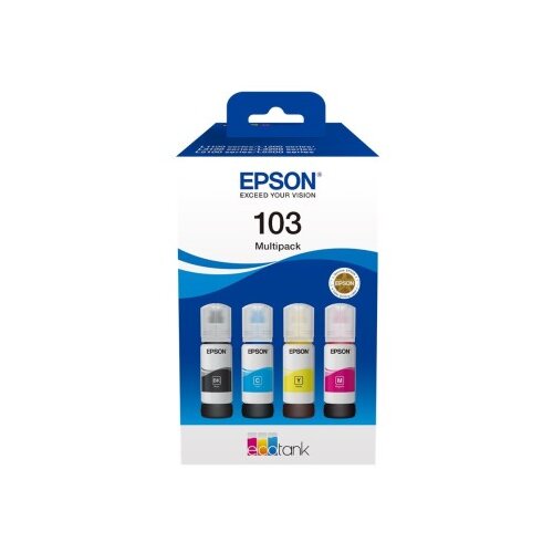 Epson kartu&amp;scaron;e črnila 103 EcoTank, paket &amp;scaron;tirih barv za L3110, L3111, L3150, L3151 Slike