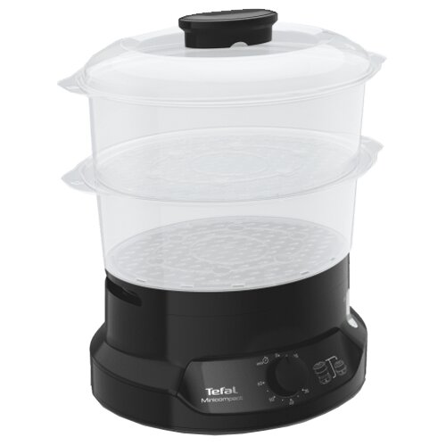 Tefal Minicompact VC139810 steam cooker 2 basket(s) Freestanding 800 W Black Cene