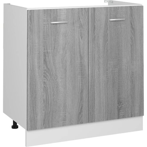  za sudoper &amp;quot;Lyon&amp;quot; sivi Sonoma 80x46x81,5 cm Konstruirano drvo Slike