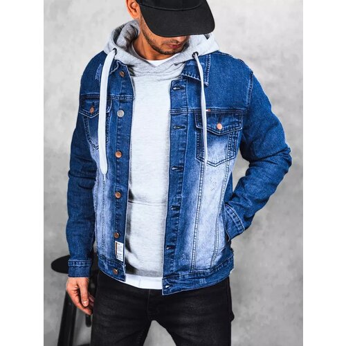 DStreet Kurtka męska jeansowa niebieska Slike