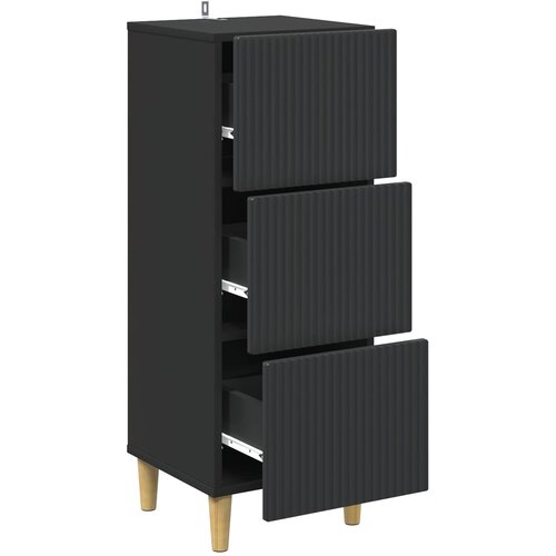  Ormar s ladicama Crna 33 x 34,5 x 90 cm Konstruirano drvo Slike
