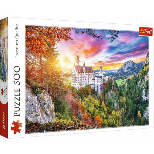 Trefl puzzle pogled na dvorac nojšvanštajn u nemačkoj -500 delova Slike
