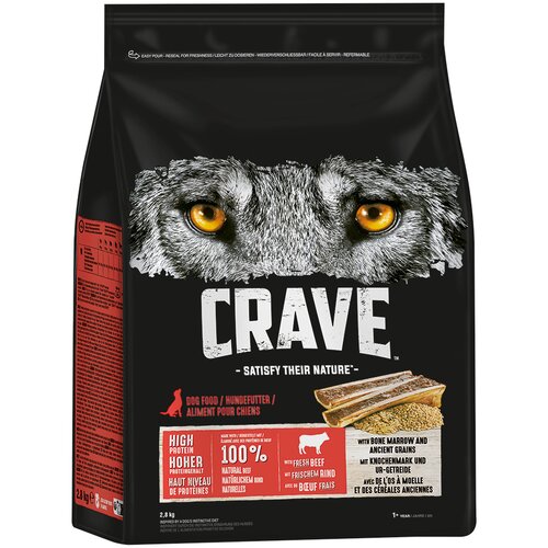 CRAVE govedina s kostnim mozgom in pražiti - 2,8 kg Slike