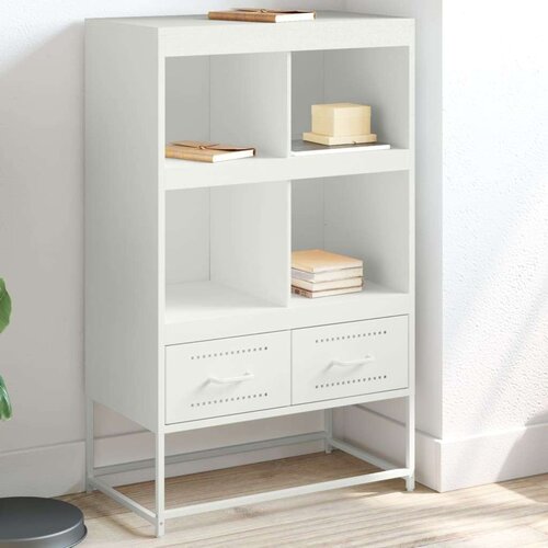 vidaXL Visoka omara bela 68,5x39x111,5 cm hladno valjano jeklo Cene