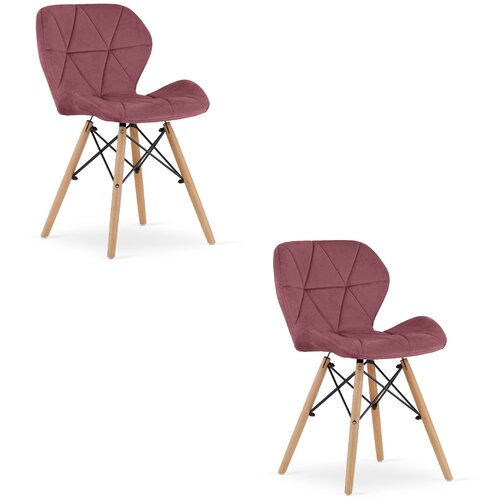 Brandless Žametni stol LAGO - temno roza x 2, (22030721) Slike
