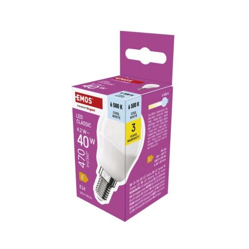  LED žarnica Classic Mini Globe / E14 / 4,2 W (40 W) / 470 lm / Hladna bela Cene