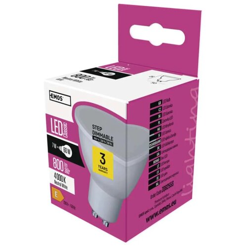 Emos zq8255s Led sijalica classic mr16 7w(60w) 800lm gu10 ww step dimmabilna ( 3636 ) Cene
