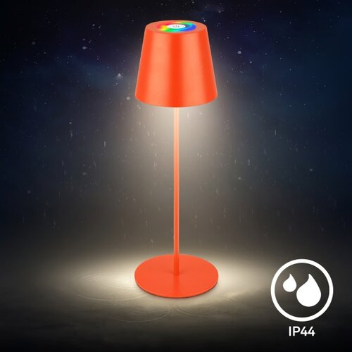 BRILONER 7510012-LED RGB prigu&amp;scaron;iva stona lampa CALIDA 2,5W/5V IP44 1200mAh narandžasta Slike