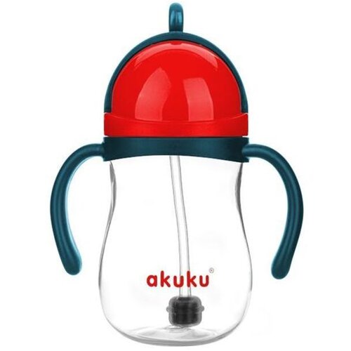 Akuku A0164 čuturica sa slamkom. s plavo-crvenim utegom Slike