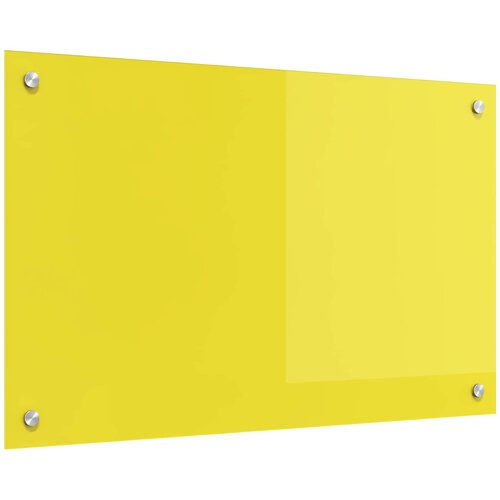  Kuhinjski zid Žuta 80 x 50 cm Staklo otporno na udarce Cijene