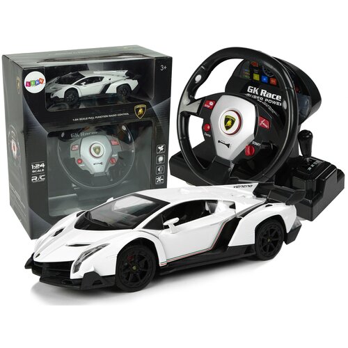  Licencirani auto na daljinsko upravljanje Lamborghini Veneno 2.4 G sa efektima - bijeli Cijene