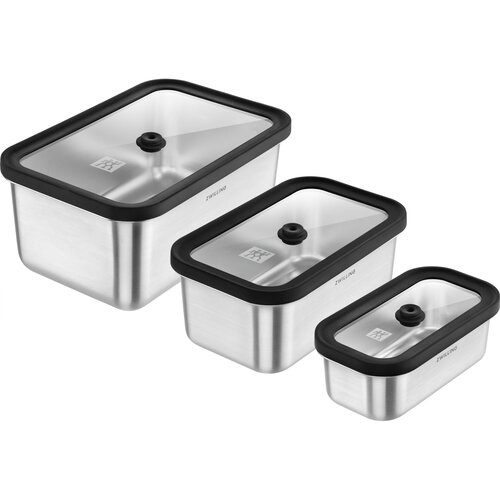 Zwilling Fresh&amp;amp;Save Vac. Box Set Stainless Steel 6-piece, silver Slike