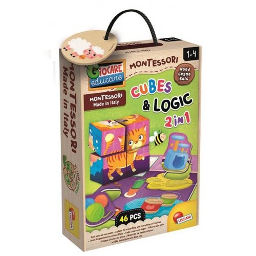Lisciani Montessori edukativna kutija Kocke i logika 96879 Slike