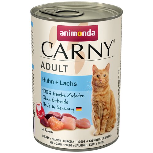 Animonda Carny Adult 6 x 400 g - Piletina i losos Slike
