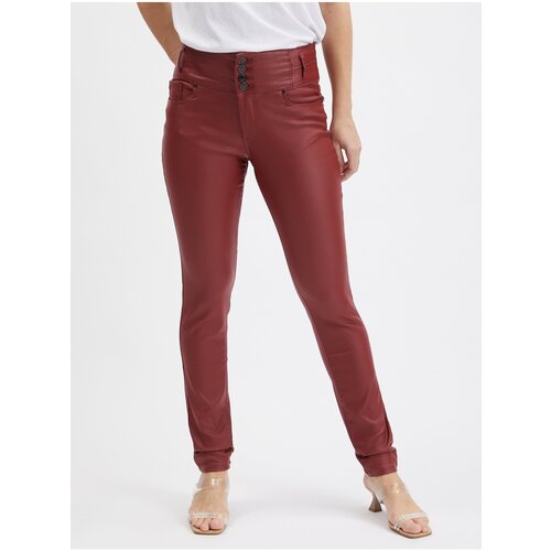 Orsay Burgundy Womens Skinny Fit Pants - Women Cene