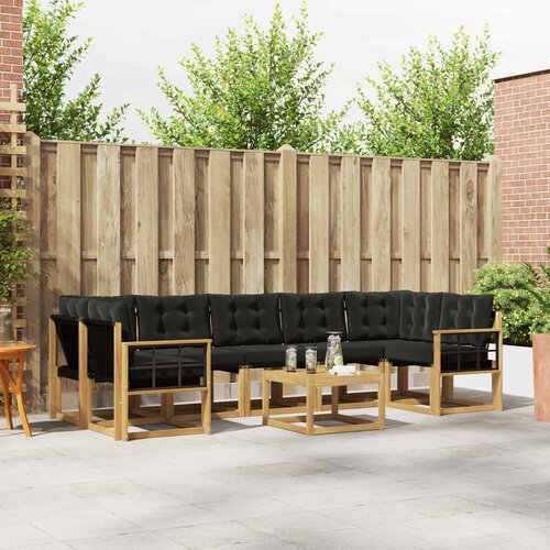  Set vanjskih sofa 8 kom. Bijela i crna Cijene