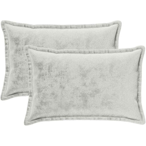  Presvlaka za jastuk 2 pcs HOUTEN Svjetlosiva 50 x 80 cm Flanel Slike