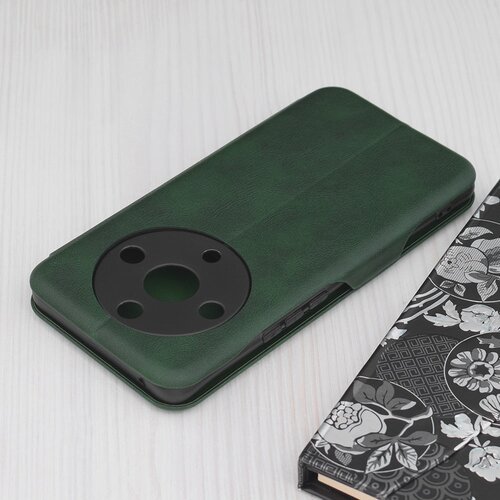 Techsuit Safe Wallet Plus preklopna futrola za Honor Magic6 Lite&amp;ndash; tamno zelena Slike