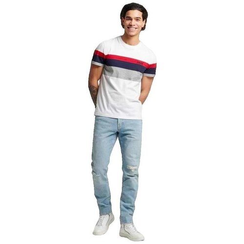 Superdry Majice s kratkimi rokavi T-shirt Orange Label Bela Cene