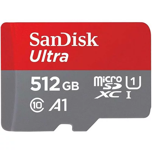 Sandisk SDXC MICRO 512GB ULTRA, 150MB/s, UHS-I, C10, A1, adapter SDSQUAC-512G-GN6MA