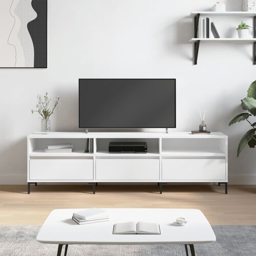 vidaXL TV omarica bela 150x30x44,5 cm inženirski les Cene
