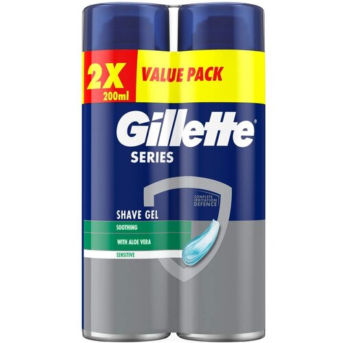 Gillette Gel za brijanje Series soothing 2x200ml Cene