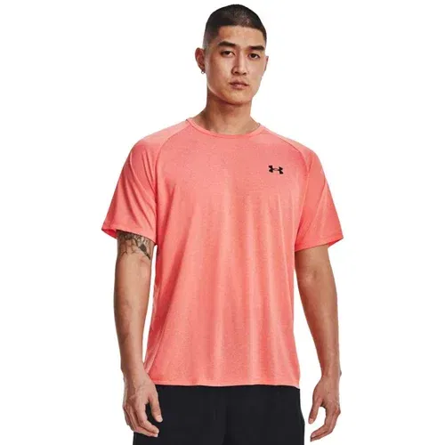 Under Armour Majica Ua Tech 2.0 Ss Tee Novelty 1345317 Rdeča Loose Fit