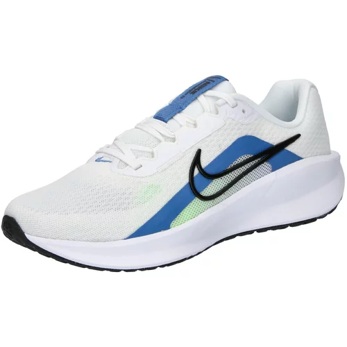 Nike Sportske cipele 'Downshifter 13' plava / svijetlozelena / crna / bijela