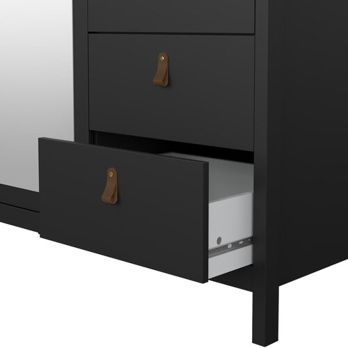 Tvilum Črna garderobna omara z ogledalom 150x199x58 cm Madrid &amp;ndash; Slike