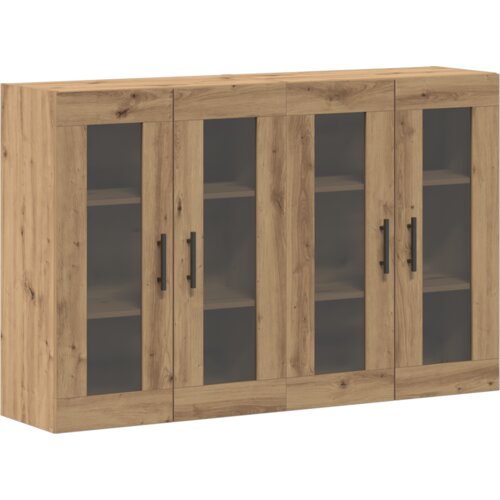  Zidni ormari 2 komada od umjetnog hrasta 69.5 x 34 x 90 cm. Slike