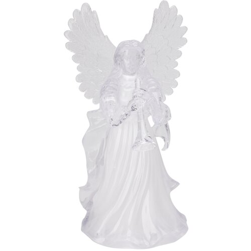  LED spolja&amp;scaron;nja božićna dekoracija LED/3xAA 30 cm anđeo sa trubom Slike