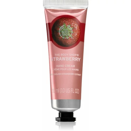 The Body Shop strawberry negovalna krema za roke 30 ml za ženske