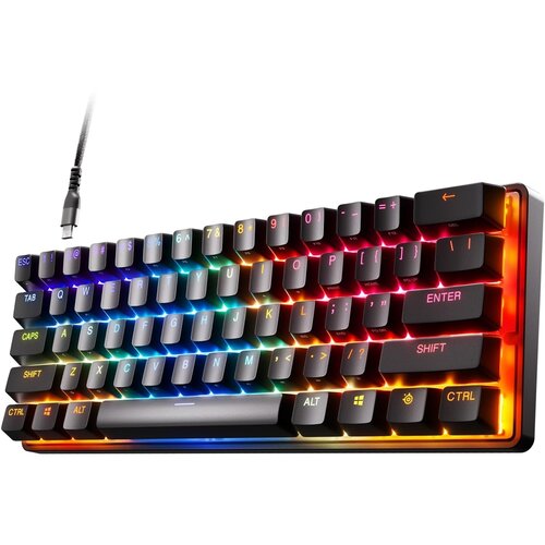 Steel Series Apex Pro Mini žična mehanska igralna tipkovnica črne barve z US postavitvijo QWERTY Cene