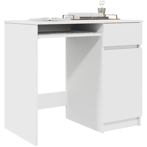 Stol Bijeli 86x49x76 cm Konstruirano drvo Slike
