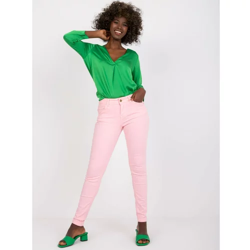 Fashion Hunters Light pink fitted denim from Marites