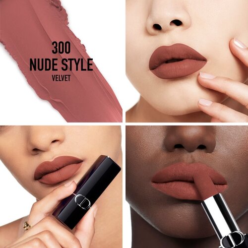Dior Rouge The Refill dolgoobstojna &amp;scaron;minka nadomestno polnilo odtenek 300 Nude Style Velvet 3,5 g Slike