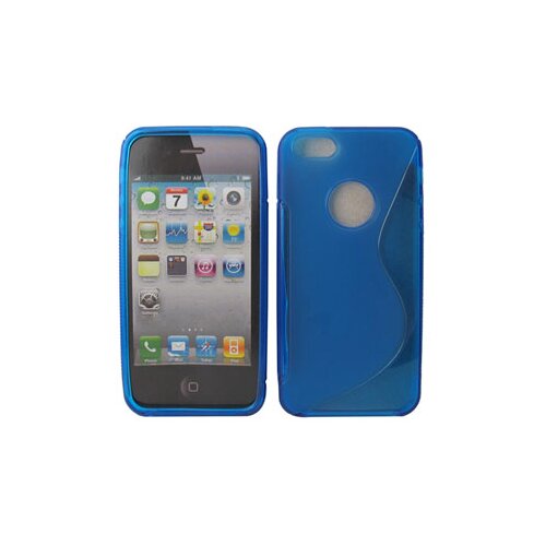  S silikonski ovitek apple iphone 5, 5S moder Slike