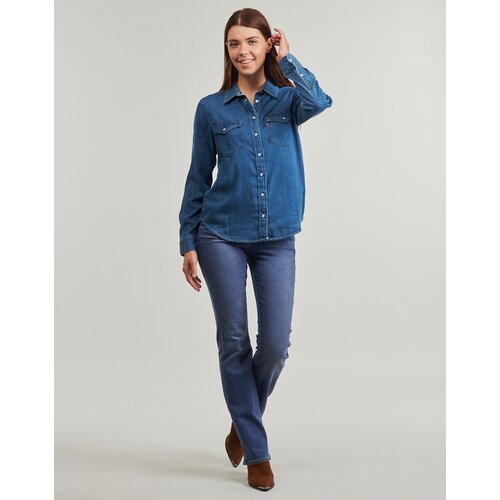 Levi&amp;#039;s Kavbojke bootcut 725 HIGH RISE BOOTCUT Modra Slike