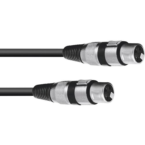 Omnitronic 3022075C XLR adapterski kabel [1x XLR vtičnica 3-polna - 1x XLR vtičnica 3-polna] 0.15 m črna, (20470250) Cene