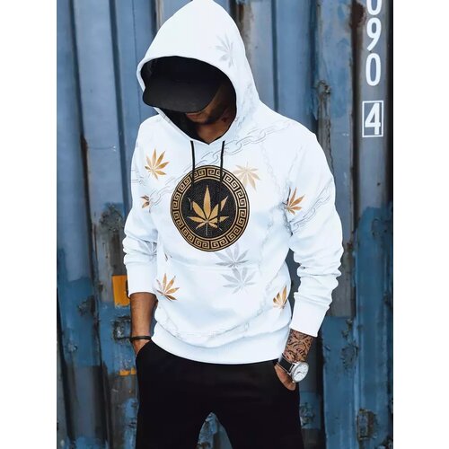 DStreet Bluza męska z nadrukiem biała Cene