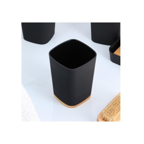 Tendance držač četkica za zube ABS, bambus, crni Cene