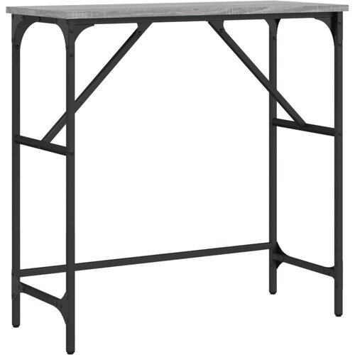 Maison Chic konzolna miza - miza ob steni siva sonoma 75x32x75 cm inženirski les, (21786115) Slike