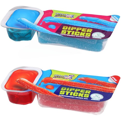  Jelly, gumena bombona, Dipper Sticks, jagoda i malina, 65g Slike