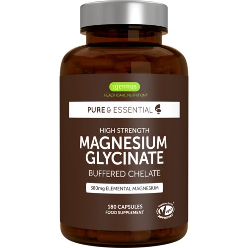 High Strength Magnesium Glycinate - 180 kaps. Slike